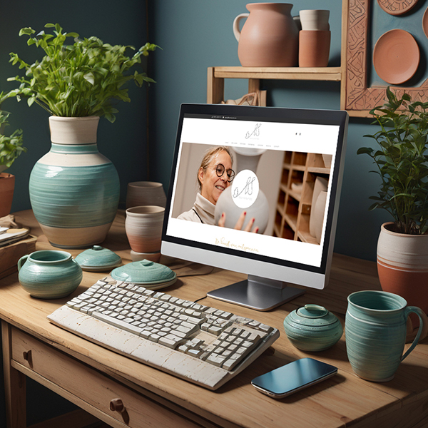 Webdesigner van communicatiebureau uit regio Gent maakt mockup van website